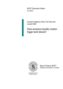 Does excessive liquidity creation trigger bank