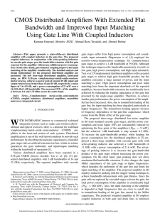 CMOS Distributed Amplifiers With Extended Flat Bandwidth and