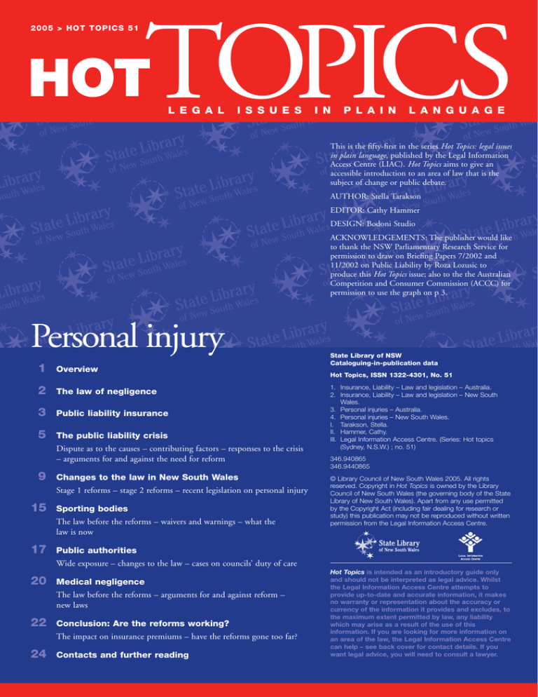 Hot Topics Personal Injury