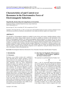 Characteristics of and Control over Resonance in the Electromotive