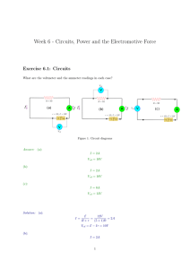 Week 6 - Circuits, Power and the Electromotive Force