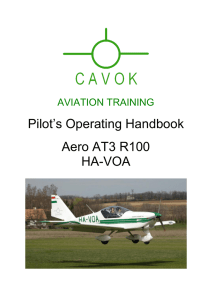 Pilot`s Operating Handbook Aero AT3 R100 HA-VOA