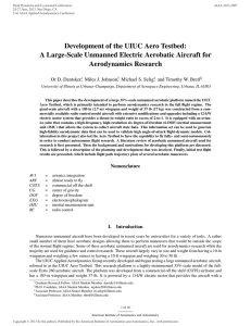 Development of the UIUC Aero Testbed