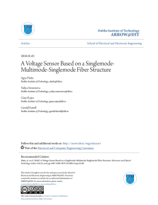 A Voltage Sensor Based on a Singlemode