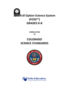 Full Option Science System (FOSS™) GRADES K