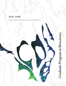 Brochure - The Rockefeller University