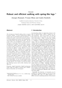 Robust and efficient walking with spring-like legs - et