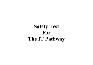 Safety Test For The IT Pathway