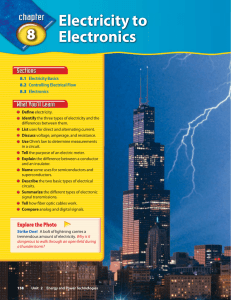 8 Electricity to Electronics