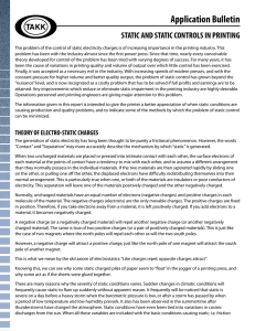 Application Bulletin - Static Controls For Industry