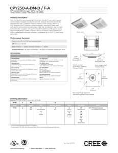 Specification Sheet