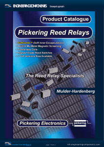Pickering Reed Relays - Engineering components