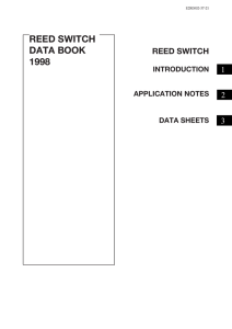 REED SWITCH DATA BOOK 1998