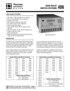 reed relay switch systems