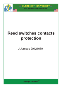 Reed switches contacts protection