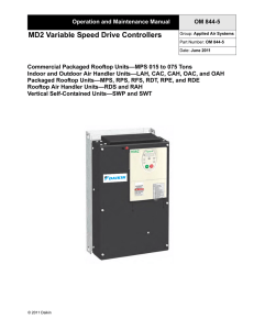 Variable Speed Drive Controllers