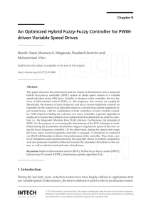 An Optimized Hybrid Fuzzy-Fuzzy Controller for PWM