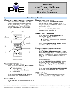 Model 532 User`s Manual