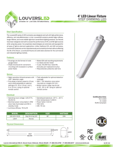 Specification Sheet - Louvers International
