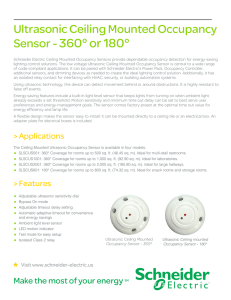 Ultrasonic Ceiling Mounted Occupancy Sensor