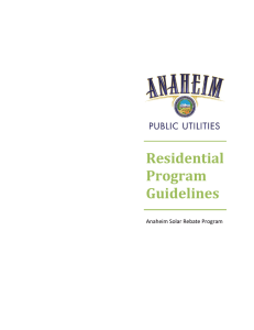 Residential Program Guidelines