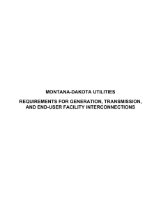 View the Requirements for generation - Montana