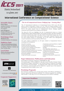 12-14 June, 2017 Zürich, Switzerland International Conference on