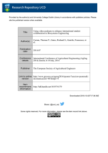 Title Using video podcasts to enhance international student