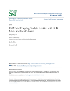 ESD Field Coupling Study in Relation with PCB