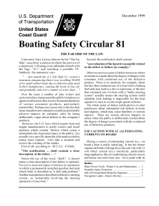 Boating Safety Circular 81