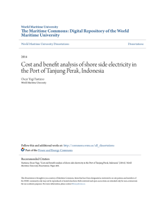 Cost and benefit analysis of shore side electricity in the Port of
