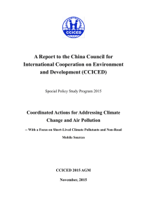 Coordinated Actions for Addressing Climate Change and Air Pollution