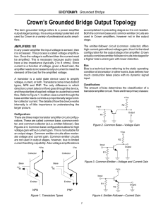 Grounded Bridge Paper - HARMAN Professional Solutions