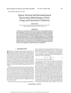 Optical, Electrical and Electromechanical Measurement