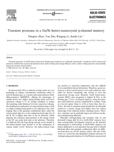 Transient processes in a Ge/Si hetero-nanocrystal p