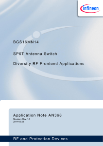 AN368 - BGS16MN14 SP6T Antenna Switch