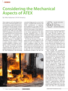 Considering the Mechanical Aspects of ATEX