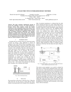 an electric fence energizer design method