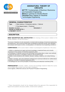 asignatura: theory of circuits