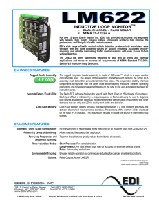 EDI LM622 Dual Channel NEMA TS2-A Loop Monitor