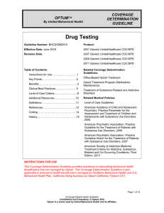 Drug Testing - Provider Express