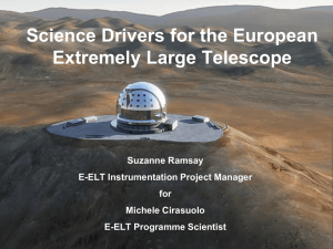 Science drivers for the E-ELT