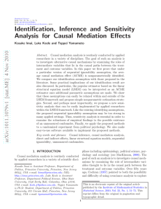 Identification, Inference and Sensitivity Analysis for Causal