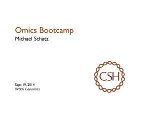 Genomics 1: Omics Bootcamp