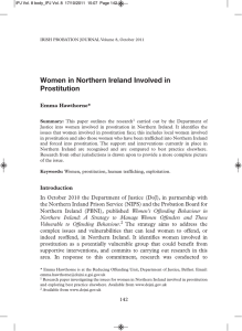 Women in Northern Ireland Involved in Prostitution