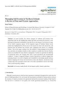 Managing Soil Erosion in Northern Ireland: A Review of Past and