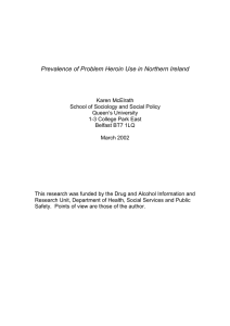 Prevalence of Problem Heroin Use in Northern Ireland
