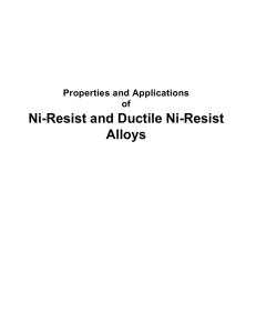 Ni-Resist and Ductile Ni-Resist Alloys