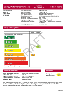 Energy Performance Certificate Northern Ireland A 92 plus B 81