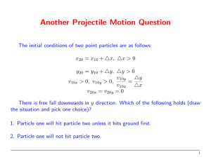Another Projectile Motion Question
